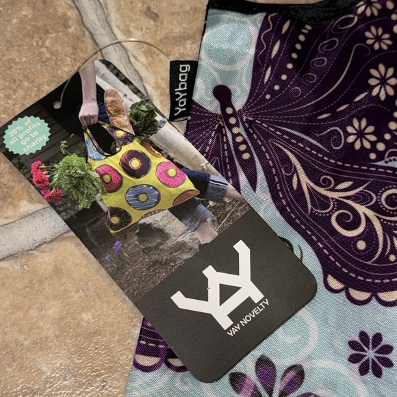 💥YaYbag The Ultimate Reusable Shopping Bag,Foldable Washable Grocery ToteHarmony - Picture 3 of 10